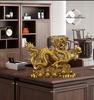 Fengshui Five-clawed Dragon Copper Color Ornaments Attract Wealth Boss Office Living Room Gateway Zodiac Mascot Crafts