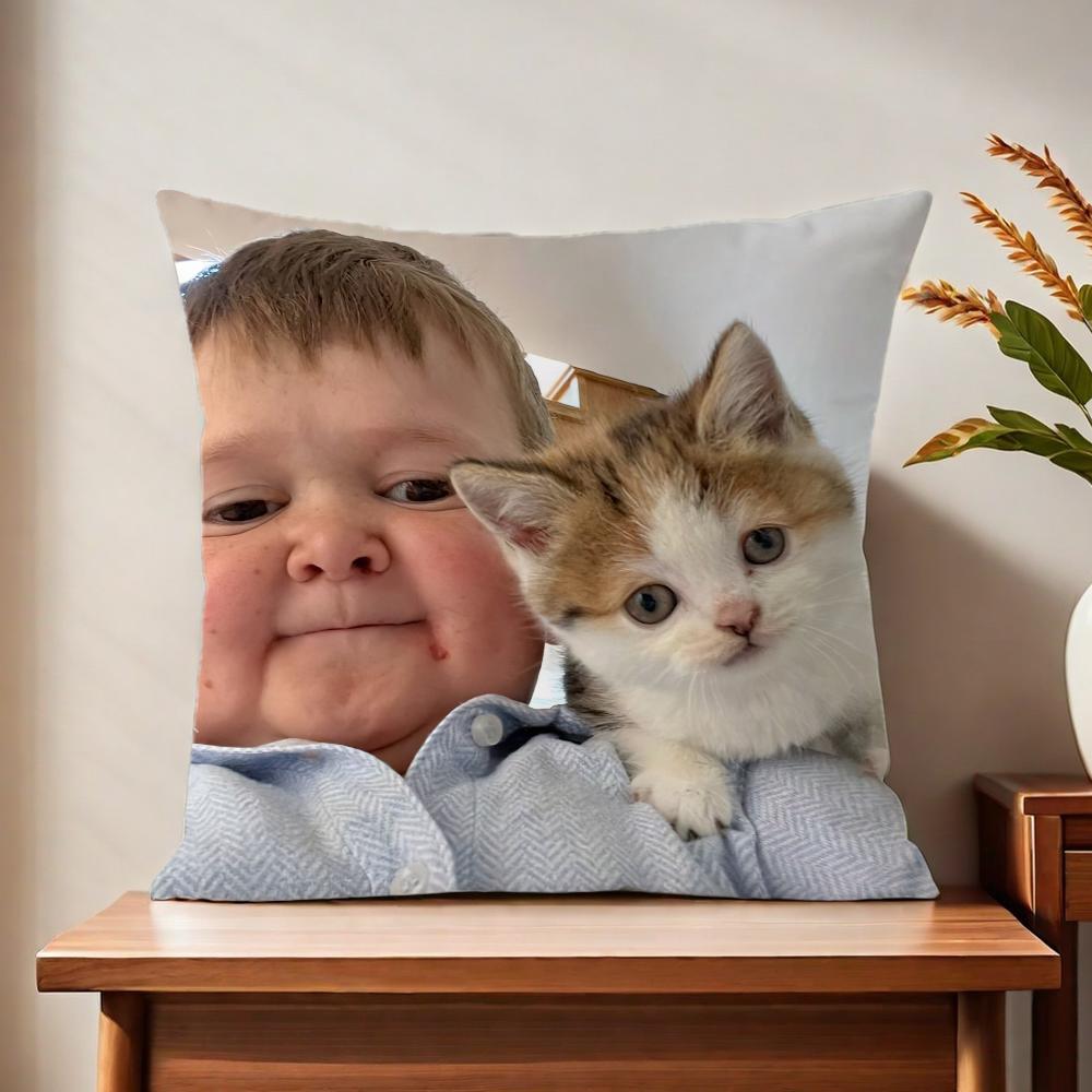 Funny H-Hasbullas Boy Cushion Cover For Pillow Printing Sofa Decoration Home Car Room Coffee Shop Office Nordic Simplicity