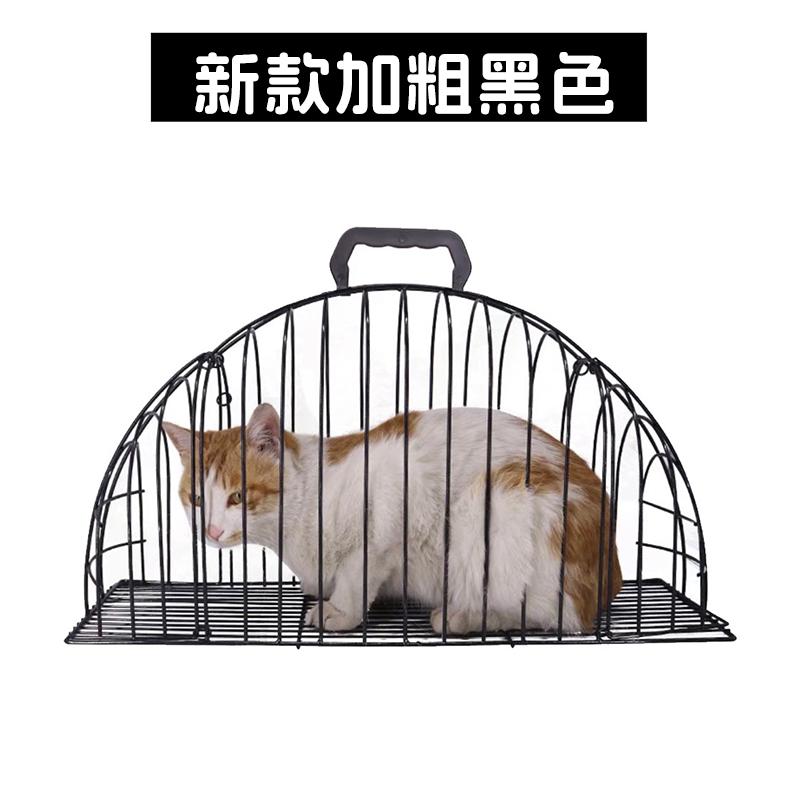Upgraded Cat Washing and Drying Cage Escape-Proof Bathing Enclosure Anti-Scratch Pet Grooming Carrier Portable Cleaning Cat Cage