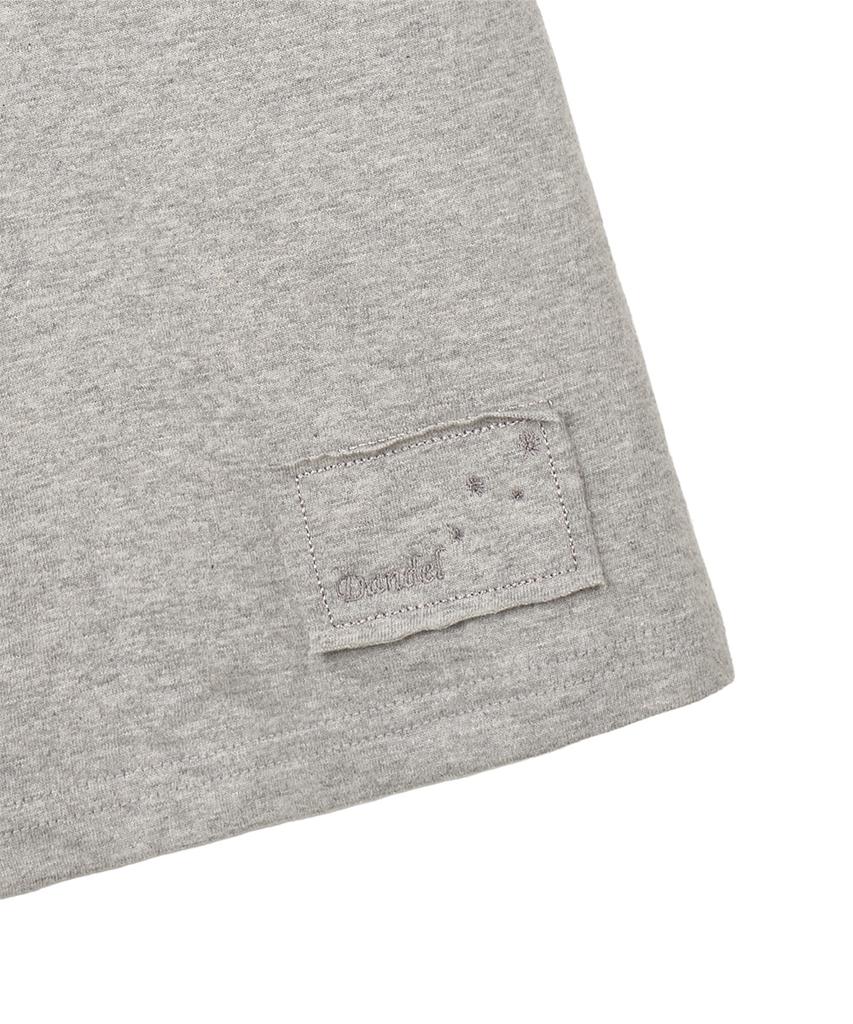 Dandel Dd Asym Side Rib Tee (Grey)