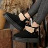 Casual Metal Decoration Mix Color Snow Boots Women 2025 Winter Warm Short Plush Ankle Booties Comfort Thick Bottom Fur Boots