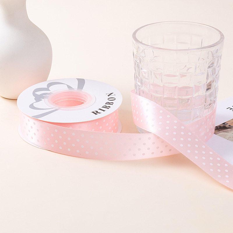 Polka Dot Polyester Ribbon for Cake Packaging and Gift Decoration