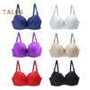 Women's Plus Size Push Up Bra Sexy Floral Lace Full Coverage Underwired Bra Padded Supportive Everyday Bra for Heavy Breast