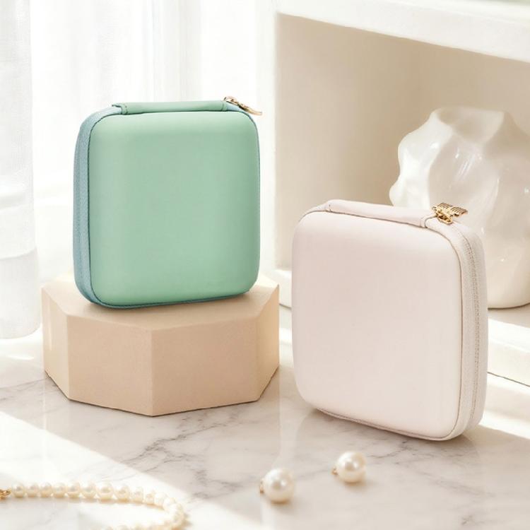 Velvets Lined Jewelry Case Portable PU Organizers Multiple Compartments for Ring Earring Necklace Storage Travel Solution