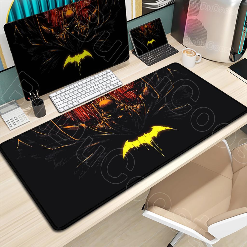B-Batman Mouse Pad HD Large Gaming Non-slip Rubber Keyboard Desk Mat Office Laptop Computer Pc Gamer Cabinet Mousepad Xxl Carpet