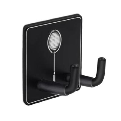Wandmontierter Schlägerhalter, Metall-Hängehaken, Badmintonschlägerhalter, Wandhaken für Fitnessstudios, Ausstellungsständer, Tennisschlägerhalter