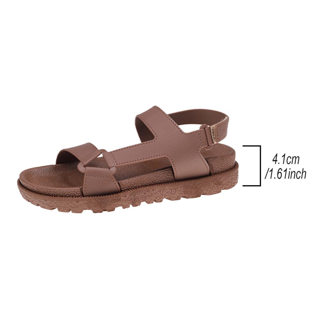 Neue Sommer Römische Lässige und Bequeme Dicke Sohle Strandschuhe für Damen Outsiders, Weiche Sohle Sandalen und Modische Sandalen
