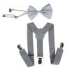 Y-förmiges Baby- und Krawatten-Set für Kinder - Zweiteiliges Verkleidungsoutfit für Kinder mit verstellbarem Baby- und Clip-Krawatte.