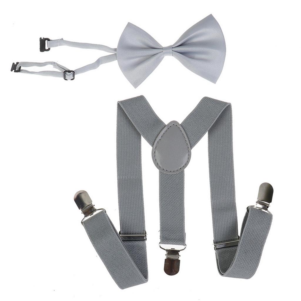 Y-förmiges Baby- und Krawatten-Set für Kinder - Zweiteiliges Verkleidungsoutfit für Kinder mit verstellbarem Baby- und Clip-Krawatte.