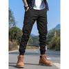 Men S Vintage Cargo Pants Multi Pocket Straight Leg Casual Trousers
