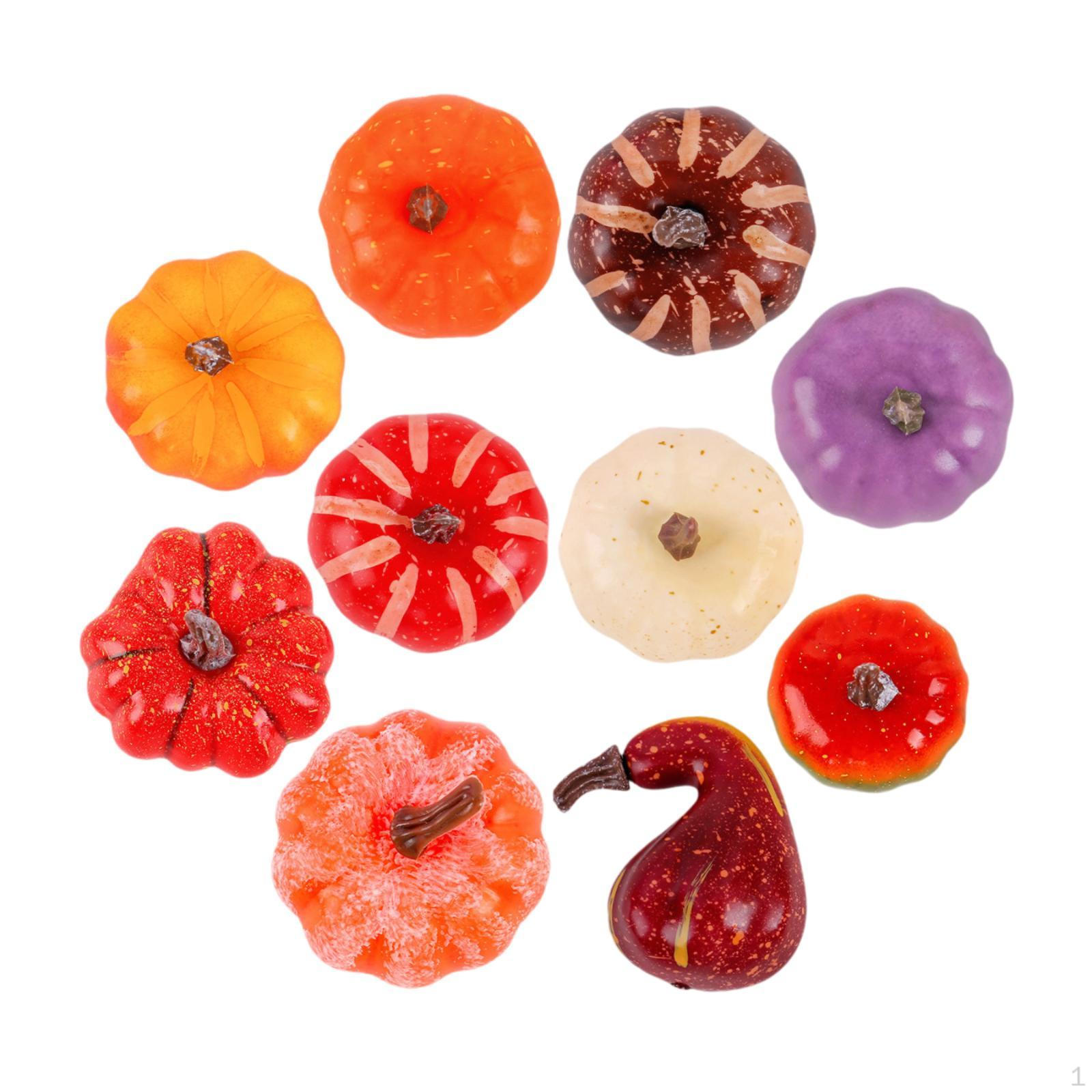 

10x Хэллоуин Тыква Декор Пена Искусственные Тыквы Искусство Ремесла Модные Украшения Искусственные для