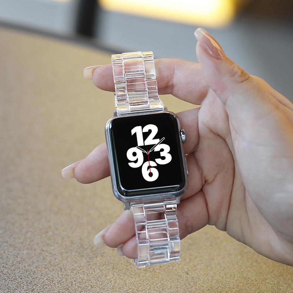Harzarmband für Apple Watch Armband 45mm 44mm 42mm 40mm 41mm 45 mm Metallschnalle correa bracelet iwatch Serie 8 7 6 5 4 Ultra 49mm