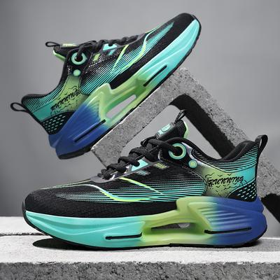 Men's Shoes 2025 Summer New Soft-soled Light and Breathable Casual Versatile Sports Shoes Tough Elastic Shock-absorbing Wear-resistant Running Shoes