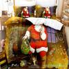 3D Christmas Quilt Cover Bedding Set Duvet Comforter Pillow Case Bed Linens Twin Queen King Double Full Single 3PCS 2PCS Bedroom