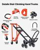 3 in 1 Industrial Convertible Stair Climbing Cart, 350 kg Max Load, Folding Hand Truck Dolly with Handle & Wheels, Stair Climbing Utility Trolley for