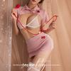 Women Cospley Sexy Lingerie Role-playing Nurse Costumes Transparent Short Dress Erotic Open Clothes Costumes Sheer Outfits Dress