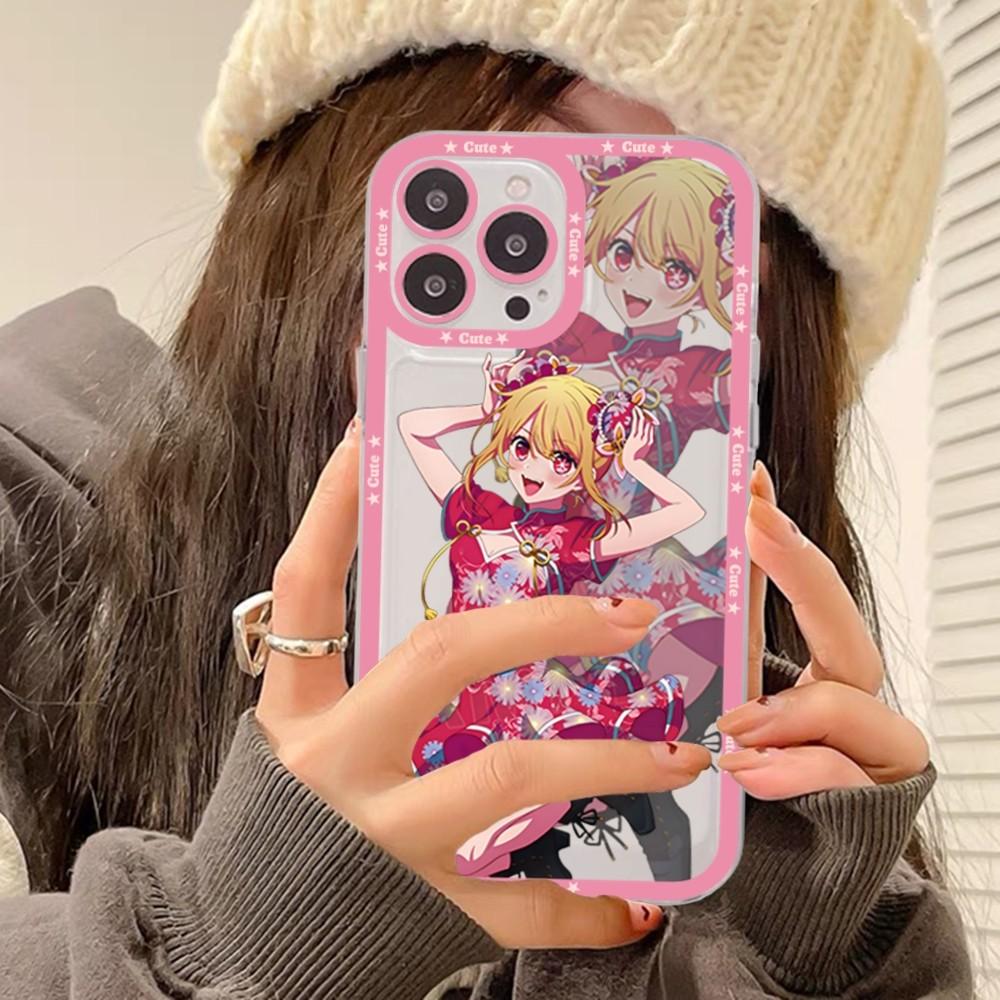 Oshi No Ko Phone Case For Samsung S 20 21 22 23 lite plus ultra Clear Mobile Cover Funda