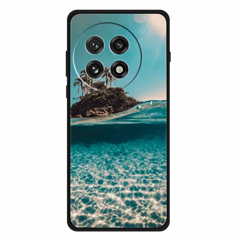 Hoesje Voor OnePlus 13R 13 R Schokbestendige Bumper Luxe Bloemenprint Zachte Siliconen Cover Voor OnePlus13R 5G Bumper 1+ 13R Telefoon Funda