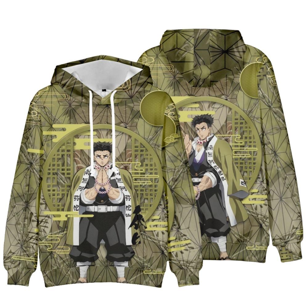 Moletons Demon Slayer 3D para Crianças Moletom Branco Lâmina Fantasma Roupas para Meninos Pulôver Casual Anime Harajuku Streetwear