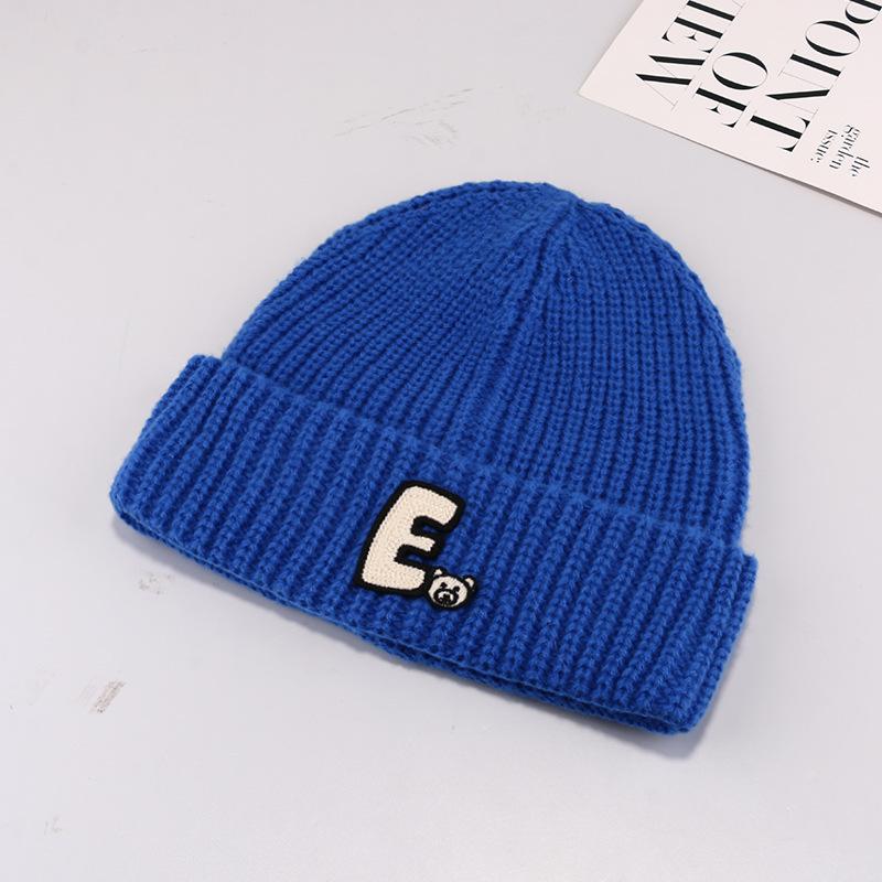 Versatile Face protecting Small Ear Protecting Hat Korean Version Dopamine Letters Warm Knitted Hat for Women