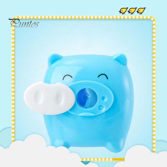 School Manual Pencil Sharpener Pig Shaped Plastic Waste Office Storage Convenient Curler for Desktop