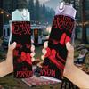 1PC Poison Red Band 750ml sports water bottle leakproof straw lid outdoor office home