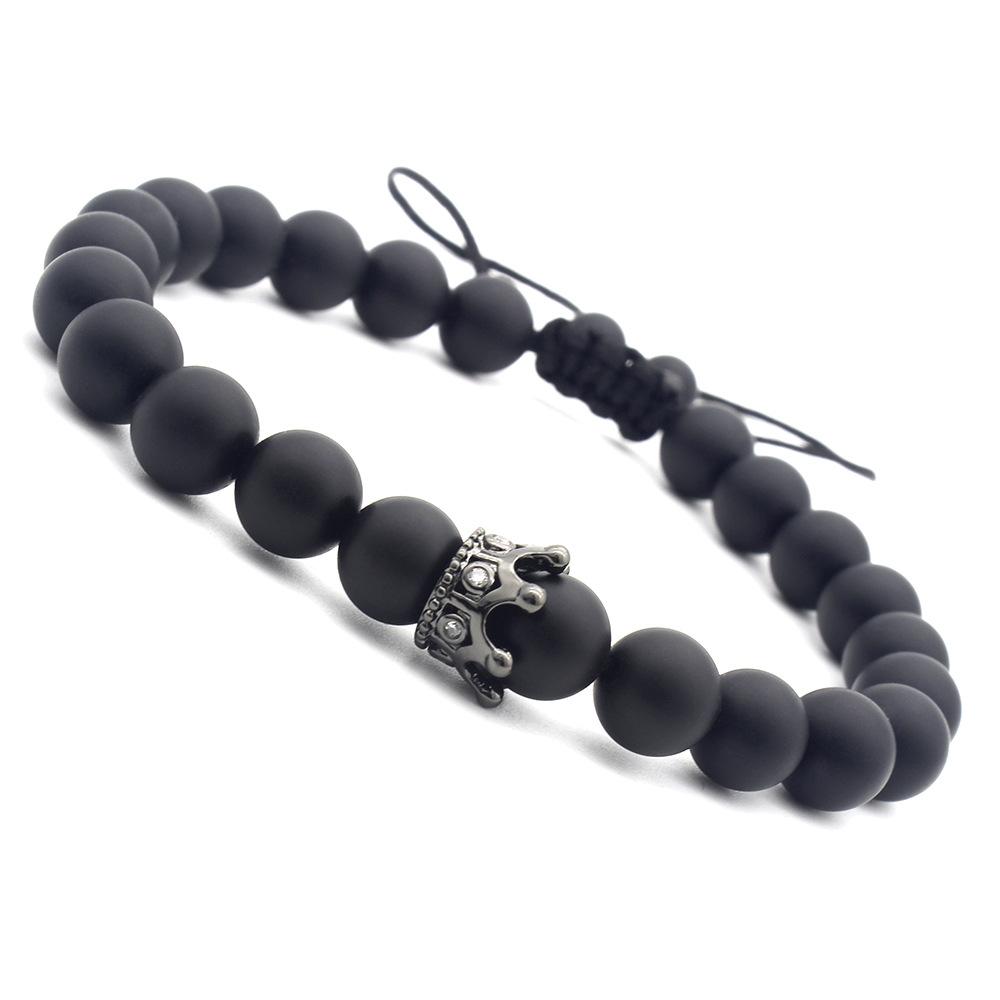 JYL TS Bracelet  Men's Obsidian Beaded Design Enhances Protection