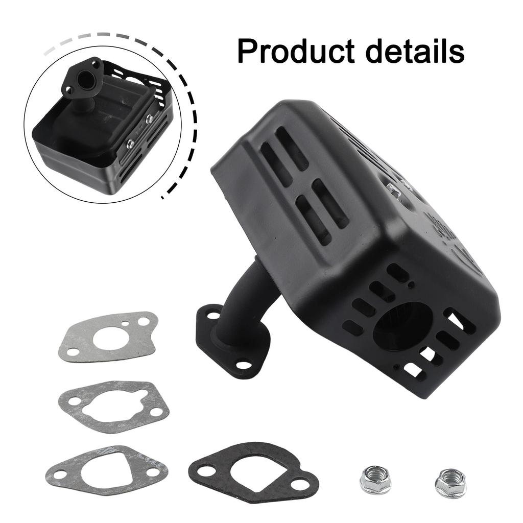 For Honda Lawn Mower Muffler Kit for GX160 For GX200 Engines Includes Exhaust Muffler and Installation Components