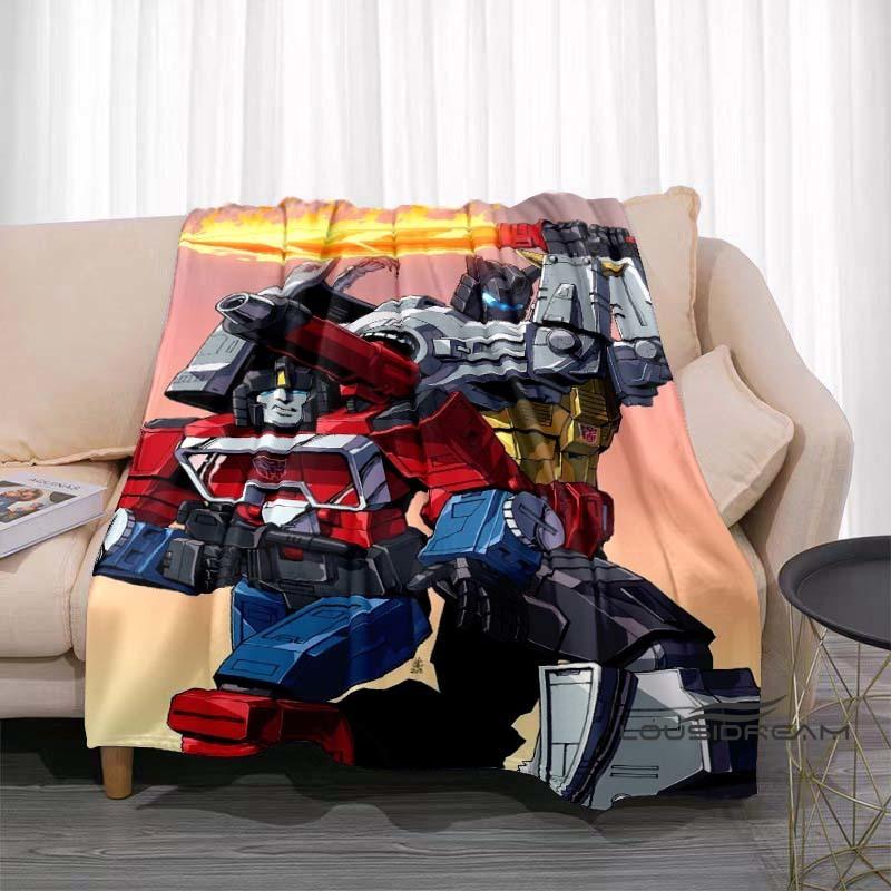 The Mobile Suit Gundam Cartoon Blanket Is Warm and Soft, Suitable for All Seasons, and Perfect for Home, Travel, and Picnics. 75x90cm