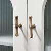 Bamboo Shape Drawer Pulls Solid Brass Wardrobe Handles Cabinet Door Handles  Kitchen Accessories