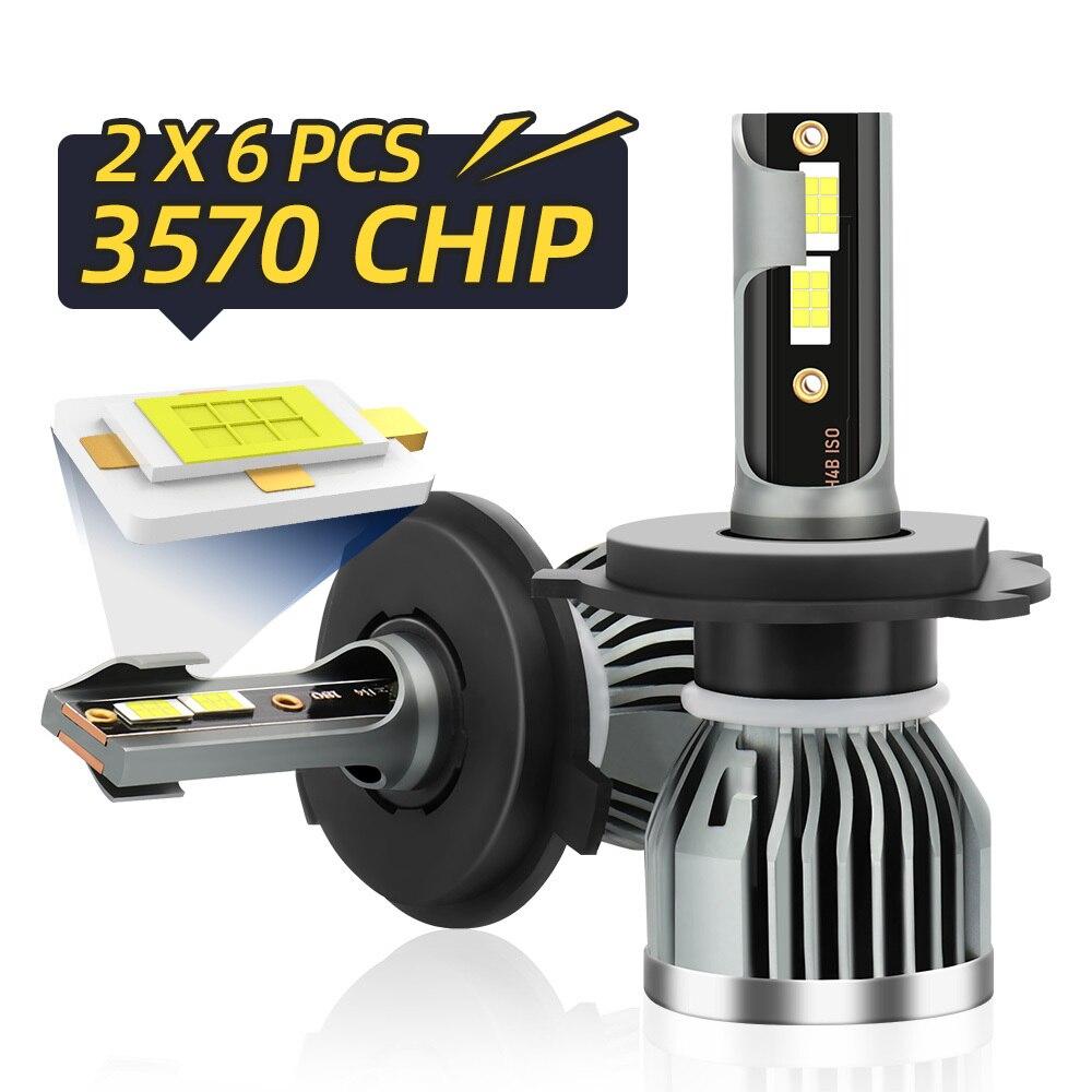 

Roadsun High Low Beam H4 LED Headlight HB4 HB3 9005 9006 H11 H13 9004 9007 H1 H7 Led Canbus 3570 Chip Auto Fog Lights 12V 6000K H1