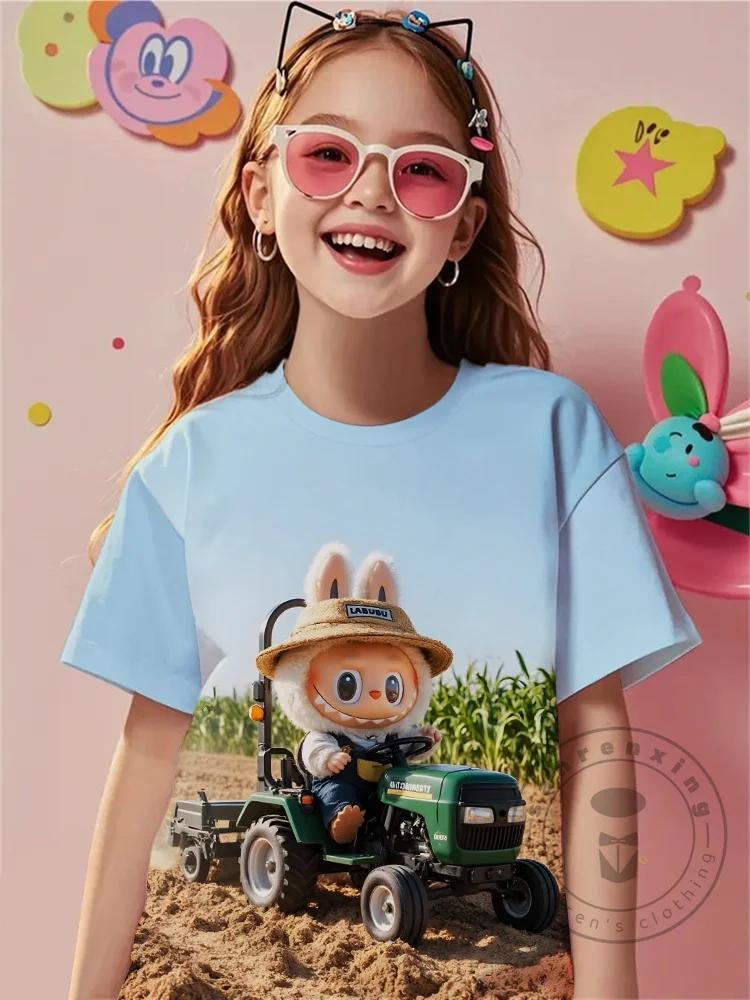 

Детская одежда с принтом Лабубу от 3 до 14 лет, мужская, для улицы, с мультяшным оригинальным крутым дизайном для детей Лабубу, футболка-топ для мальчика, девочки, ребенка 110