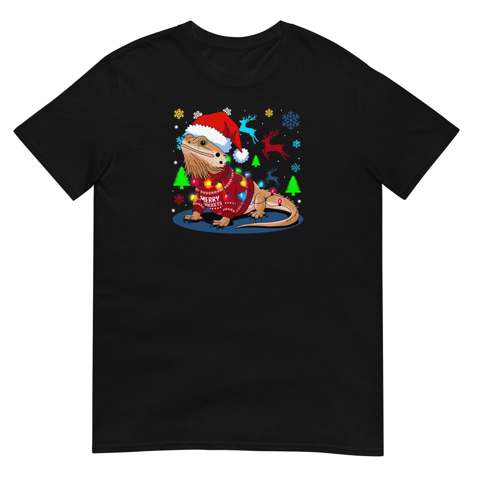 Bearded Dragon Shirt Christmas Light 2XL