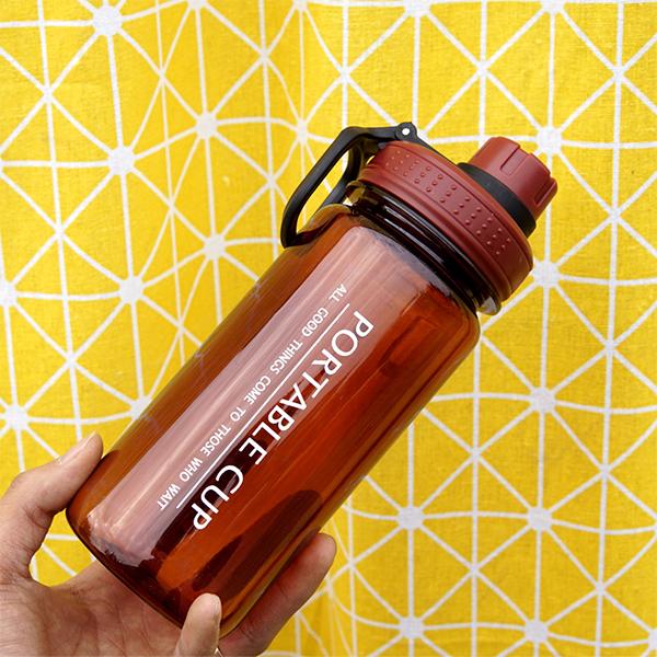 

Бутылка для воды спортивная без бисфенола А с герметичной крышкой из тританового пластика для велоспорта, кемпинга, многоразовая питьевая бутылка 600ml красный