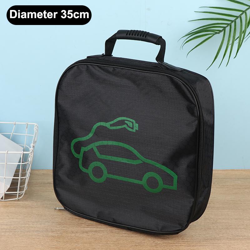 Electric Car Battery Jumper Cable Storage Bag Waterproof Ev Car Rechargeable Gun Storage Organizer For Charging Cables Cords