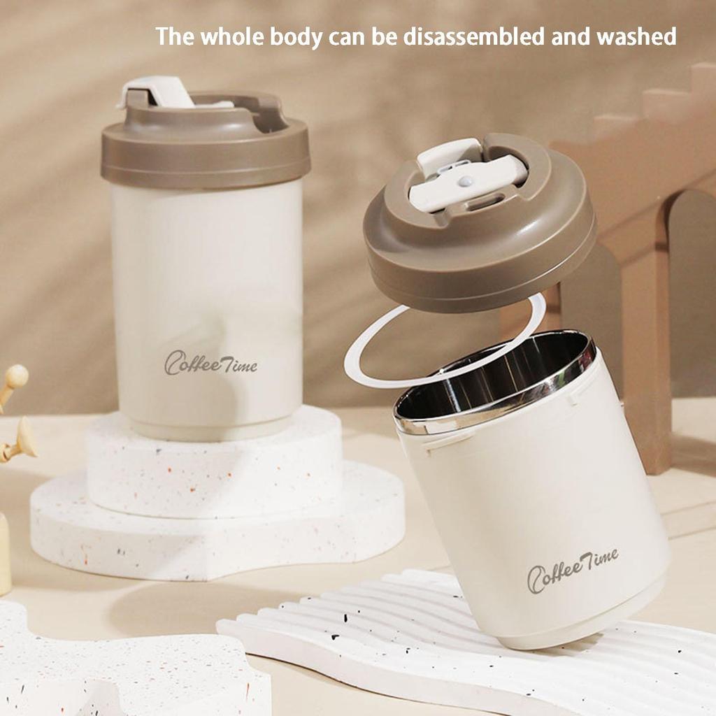 Tazza da caffè di grande diametro antiscottatura antiruggine utile tazza termica in acciaio inossidabile per uso quotidiano