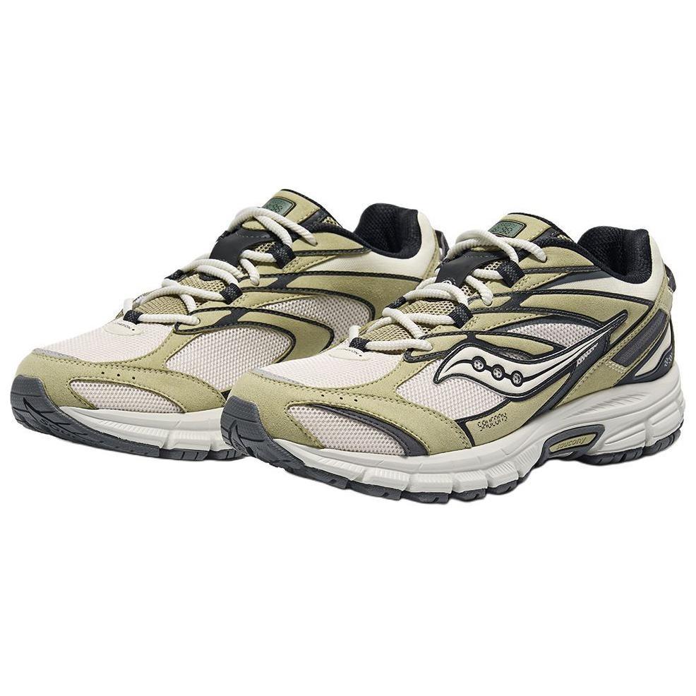 SAUCONY Cohesion 2K Slip Resistant Abrasion Resistant Low Top Casual Running Shoes Unisex White Green S79073-6