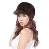 Real Mink Fur Hat Winter Women Keep Warm 100% Genuine Mink Fur Hats Natural Quality Female Fashion Mink Fur Cap Lady Outdoor Cap