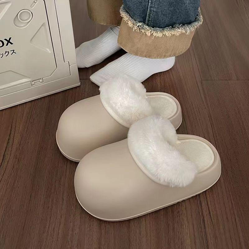 Baumwollpantoffeln mit dicken Sohlen