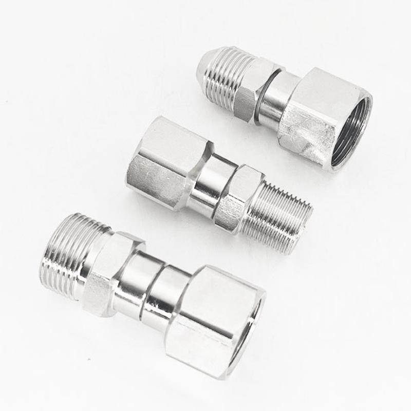 1Pcs Stainless Steel Adapter Coupler High Pressure Anti Twist Wash Gun To Hose Connector M22 Swivel Fitting
