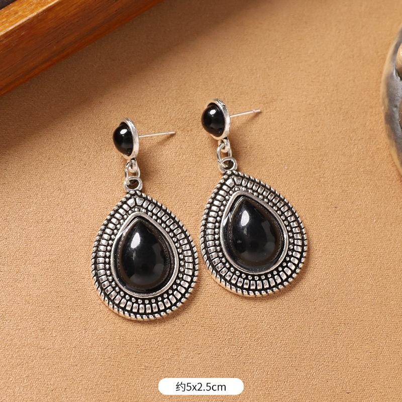 

Vintage stud earrings Bohemian niche exaggerated exotic style earrings women s high sense metal medieval earrings