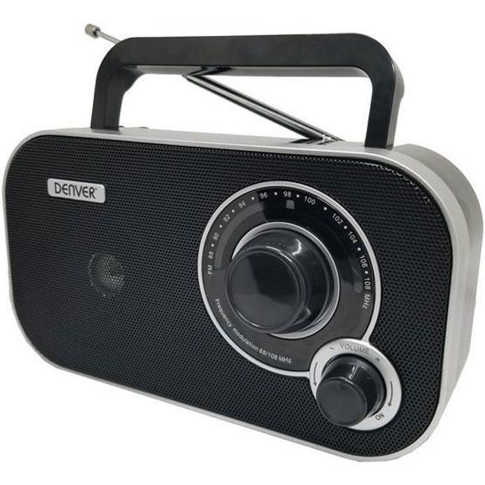 Tranzistorové rádio - Denver Electronics - TR-51 - AM/FM tuner - Přenosné - Černé