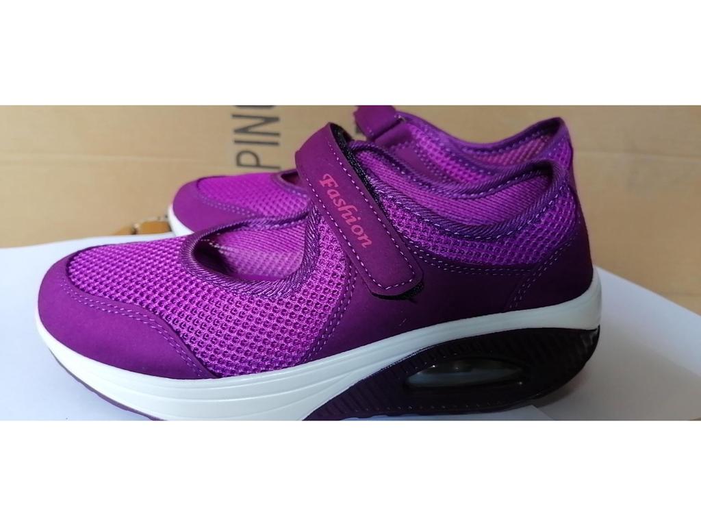 2020 Summer Cross-Border Women's Mesh Velcro Casual Shoes Size 42