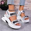 Fashion Women Platform Wedge Sandals Summer Fashion New Comfortable Shoes for Women Light Casual Velcro Beach Sandals Zapatos De Mujer