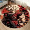 Dragon Ball Z Round Area Rug Carpet Rug For Living Room Bedroom Sofa Playroom Decor Nonslip Floor Mat