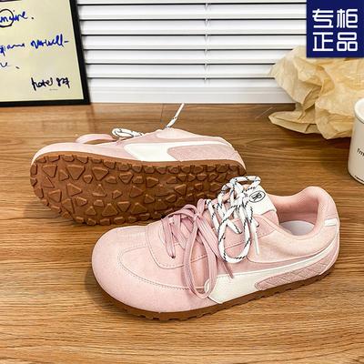 2025 scarpe con plateau testa grande brutte carine per nuovi studenti scarpe sportive casual retrò design di nicchia rosa allenamento morale scarpe da donna