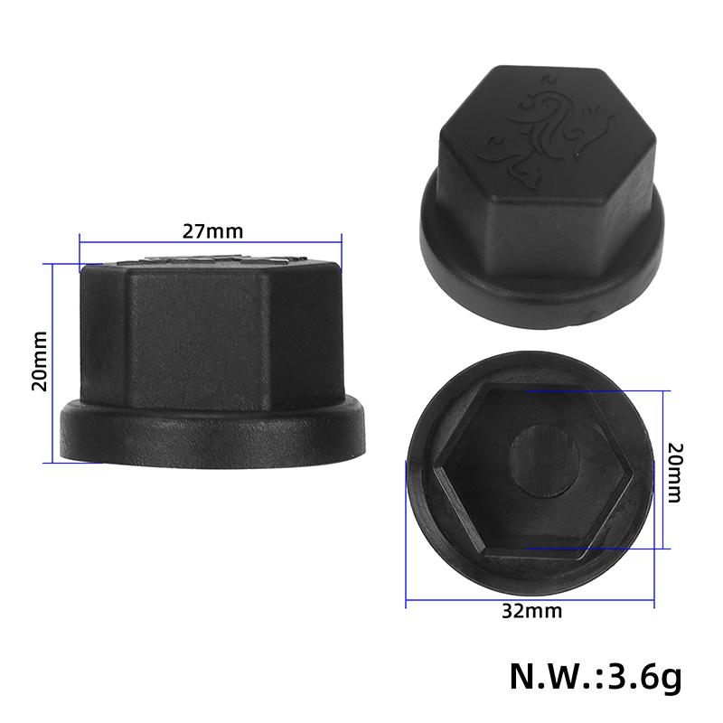 

2 шт. Легкий дизайн Двойной набор декоративных пластиковых стопорных гаек для самокатов, совместимых с для Kukirin для G2 для Masters 27*20mm