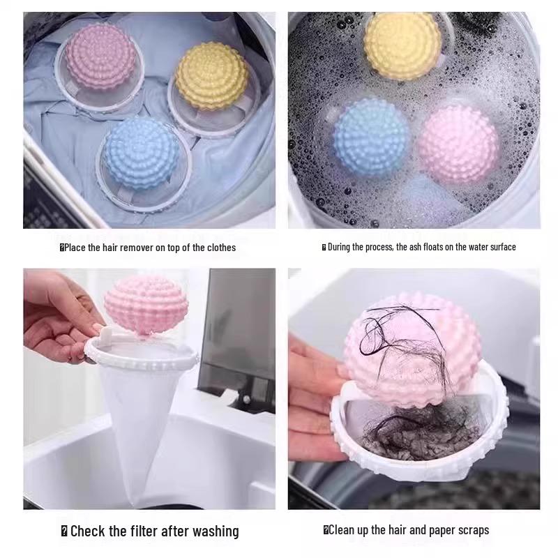 Washing Machine Anti-Tangle Lint & Hair Remover Ball