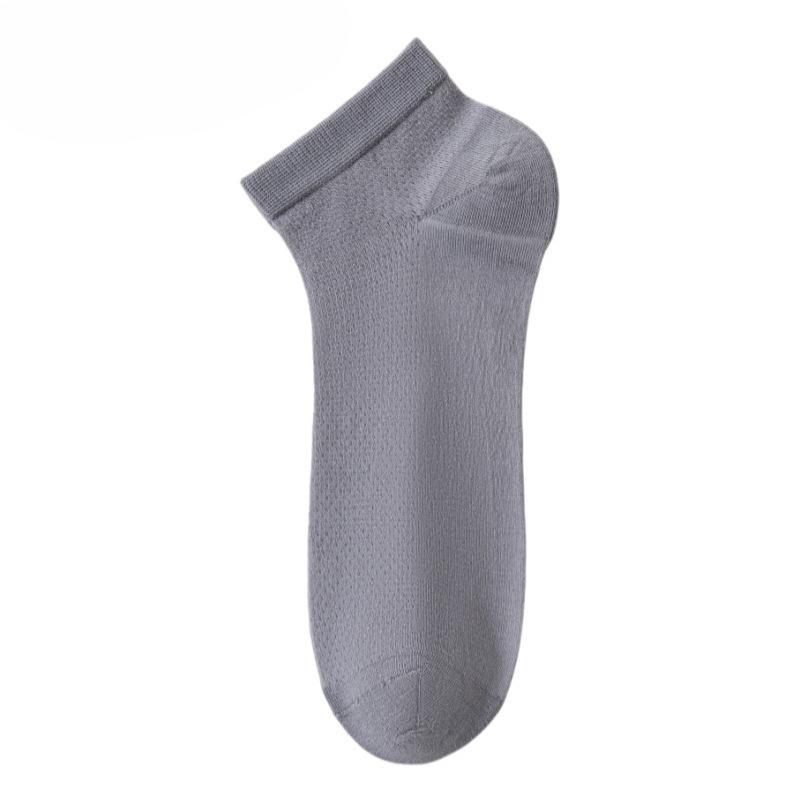 Silk Stockings for Men in Summer, Lightweight Short Socks, Antibacterial and Deodorizing, Shallow-cut Boat-shaped Socks, Mesh Short-tube Men's Socks