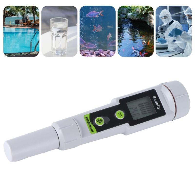 Salinity Meter Digital PenType Salinity Tester For Seawater Salt Water Swimming Pool
